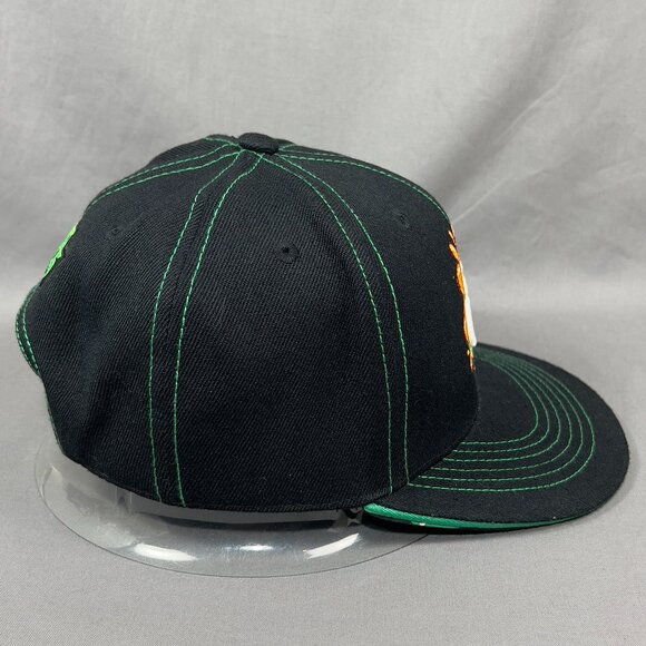 Teenage Mutant Ninja Turtles Orange Crush Snapback Hat Cap Black Adjustable Mens - Picture 6 of 16